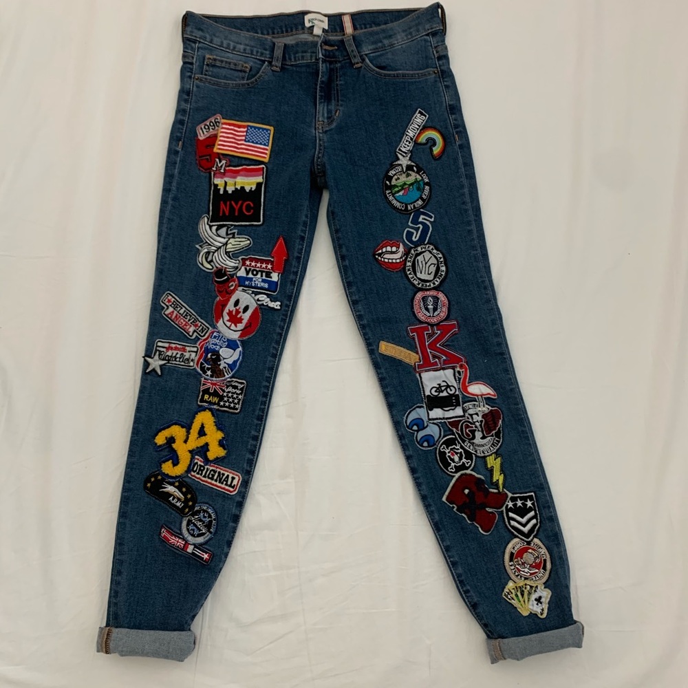 low waisted jeans